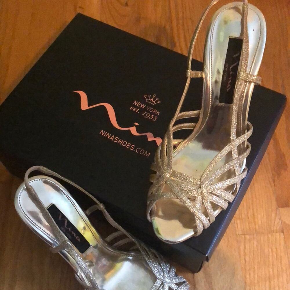 Nina Gold Wedding/Prom Sandal